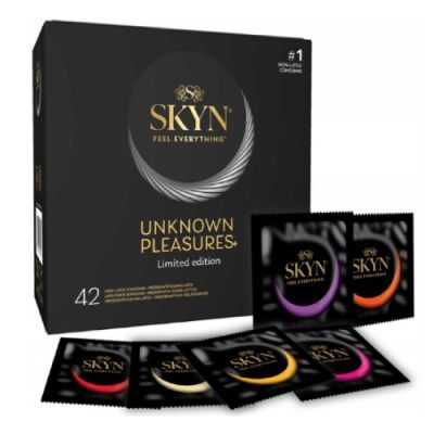 UNIMIL SKYN Unknown Pleasure Prezerwatywy bez lateksu, 42 szt.
