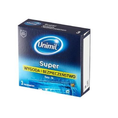 UNIMIL Super Easy-Fit  Prezerwatywy, 3szt.