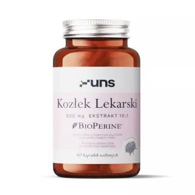 UNS Premium Kozłek Lekarski + Bioperine, 60 kaps.