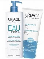 URIAGE EAU THERMALE Jedwabisty balsam do ciała 500 ml + Creme lavante 200 ml