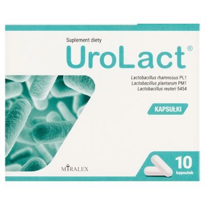 UroLact doustny Probiotyk Urologiczny 400mg, 10 kaps.