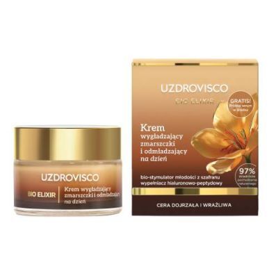 Uzdrovisco Bio Elixir Krem do twarzy wygładzający zmarszczki i odmładzający na dzień, 50 ml