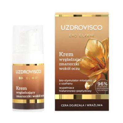 Uzdrovisco Bio Elixir Krem wygładzający zmarszczki wokół oczu, 15 ml
