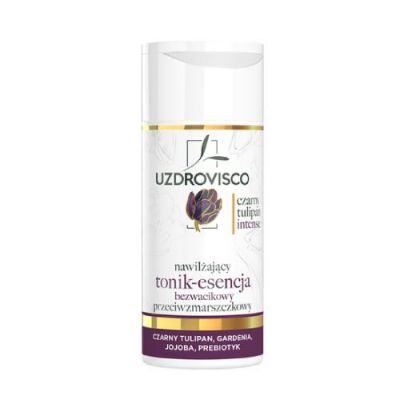 UZDROVISCO Czarny Tulipan Intense Nawilżający tonik-esencja przeciwzmarszczkowy bezwacikowy, 150ml