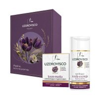 UZDROVISCO Czarny Tulipan Intense Zestaw Krem-maska odmładzająco-regenerujący, 50ml + Nawilżający tonik-esencja przeciwzmarszczkowy bezwacikowy, 150ml