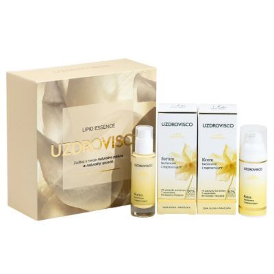 Uzdrovisco Lipid Essence Zestaw świąteczny: Serum barierowe i regenerujące, 30 ml + Krem barierowy i regenerujący, 50 ml