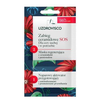 UZDROVISCO Zabieg SOS ceramidowe dla cery suchej i w potrzebie, 8ml
