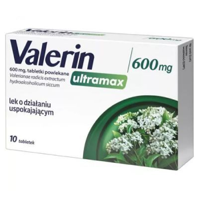 Valerin Ultramax 600 mg, 10 tabletek
