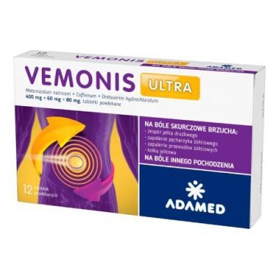 VEMONIS Ultra 400mg + 60mg + 80mg, 12 tabletek powlekanych