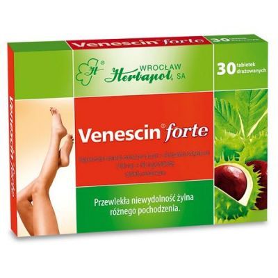 VENESCIN FORTE 30 tabletek na niewydolność żylną