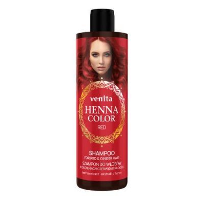 VENITA HENNA COLOR RED Szampon do włosów w odcieniach czerwieni i rudości 300 ml
