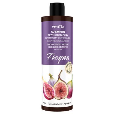 VENITA Trychologiczny szampon enzymatyczny do włosów przetłuszczających się z ficyną, 300 ml