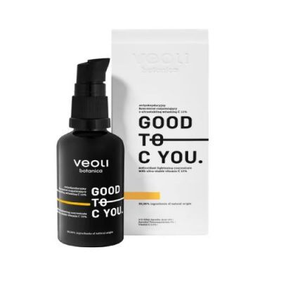 VEOLI BOTANICA Antyoksydacyjny koncentrat rozjaśniający z ultrastabilną witaminą C 15% GOOD TO C YOU, 40ml