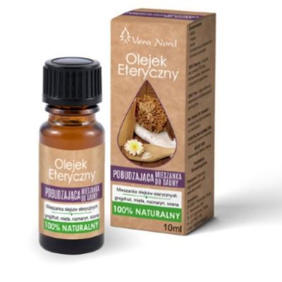 VERA NORD Olejek eteryczny w 100% naturalny pobudzająca mieszanka do sauny 10 ml