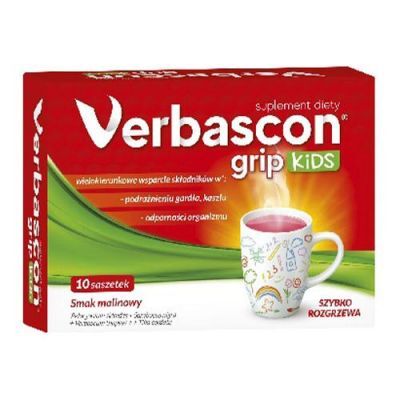 VERBASCON GRIP KIDS proszek 10 saszetek