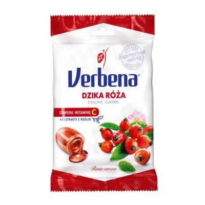 VERBENA DZIKA RÓŻA Z WITAMINĄ C cukierki ziołowe 60 g