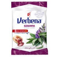 Verbena Szałwia Cukierki ziołowe z witaminą C, 60 g