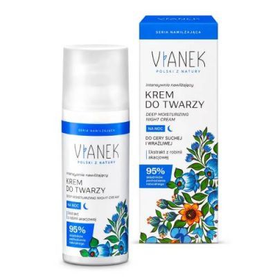 VIANEK Intensywnie nawilżający krem do twarzy na noc, 50ml