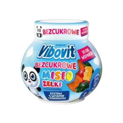 Vibovit Bezcukrowe Misio Żelki o smaku owocowym, 30 szt.