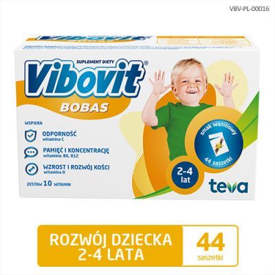 Vibovit Bobas waniliowy proszek, 44 sasz.