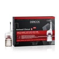Vichy Dercos Aminexil Clinical 5 Kuracja przeciw wypadaniu włosów dla mężczyzn, 21 amp. x 6 ml