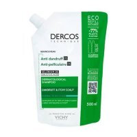 Vichy Dercos DS Szampon przeciwłupieżowy do włosów normalnych i tłustych Refill, 500 ml