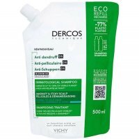 VICHY DERCOS szampon przeciwłupieżowy do włosów normalnych i przetłuszczających się 500 ml REFILL