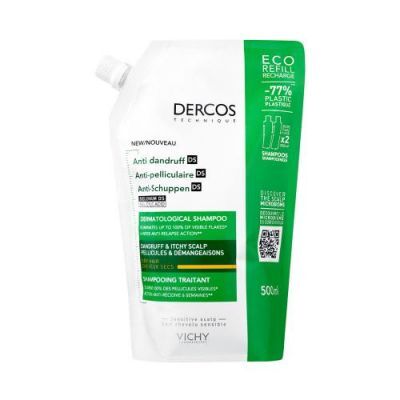 VICHY DERCOS Szampon przeciwłupieżowy do włosów suchych 500 ml REFILL