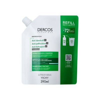 Vichy Dercos Szampon przeciwłupieżowy w opakowaniu uzupełniającym, 390 ml
