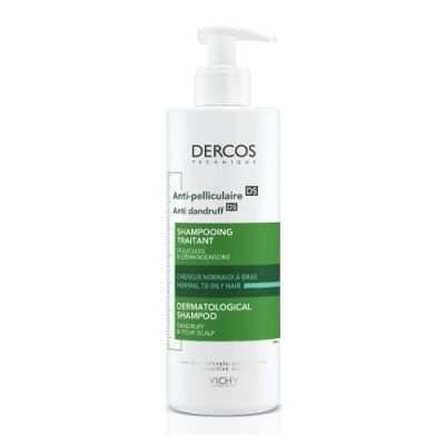 VICHY DERCOS szampon przeciwłupieżowy do włosów normalnych i przetłuszczających się 390 ml