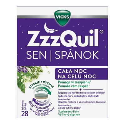 Vicks ZzzQuil SEN Cała noc, 28 tabl.