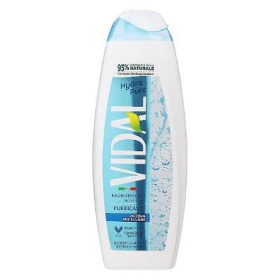 Vidal Hydra Pure Żel pod prysznic z wodą micelarną, 600 ml