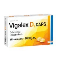 Vigalex D3 Caps 2000 j.m., 60kaps.  KRÓTKA DATA 30.11.2024