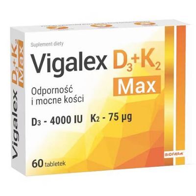 Vigalex D3+K2 Max, 60 tabl.