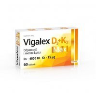 VIGALEX D3 + K2 MAX 60 tabletek