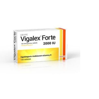 VIGALEX FORTE 2000 I.U.120 tabletek, niedobór witamin