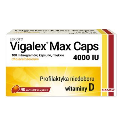 Vigalex Max Caps 4000 IU, 90 kaps.