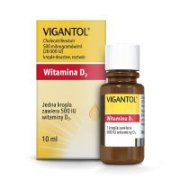 VIGANTOL 20.000 j.m./ml krople doustne 10 ml, witamina D3