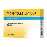 VIGANTOLETTEN 1000 j.m. 0,025 mg 30 tabletek