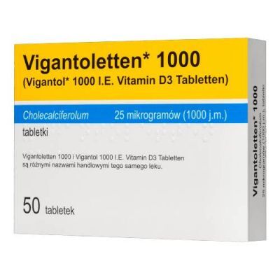 Vigantoletten 25 μg (1000 j.m.), 50 tabl.
