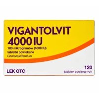 Vigantolvit 4000 IU 100 mikrogramów (4000 IU), 120 tabletek powlekanych