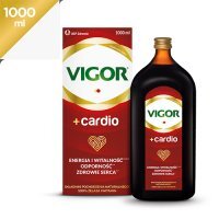 VIGOR+ CARDIO płyn 1000 ml + Torebka prezentowa GRATIS DATA WAŻNOŚCI 30.08.2023