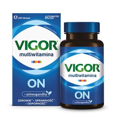 VIGOR Multiwitamina On zestaw witamin i minerałów z ashwagandhą 60 tabletek