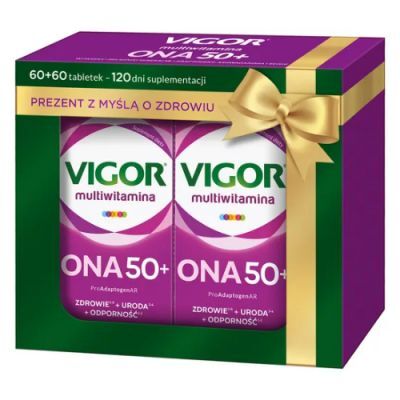 VIGOR Multiwitamina Ona 50+  2 opakowania po 60 tabletek