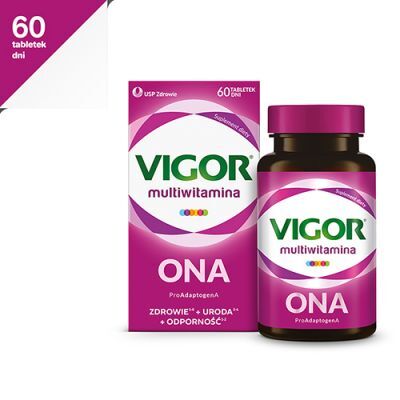 VIGOR Multiwitamina Ona zestaw witamin i minerałów z ashwagandhą 60 tabletek