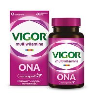 Vigor Multiwitamina ONA zestaw witamin i minerałów z ashwagandhą, 60 tabl.