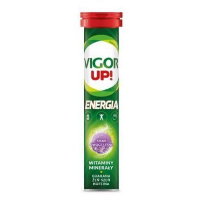 Vigor UP! Energia tabletki musujące o smaku owoców leśnych, 20 szt.