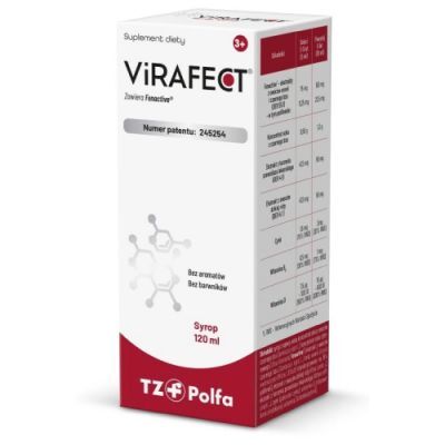 Virafect syrop, 120 ml - suplement diety z cynkiem oraz witaminami B6 i D