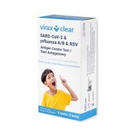 ViraxClear SARS-CoV-2 &amp; Influenza A/B &amp; RSV Antigen Combo Test, 2 testy