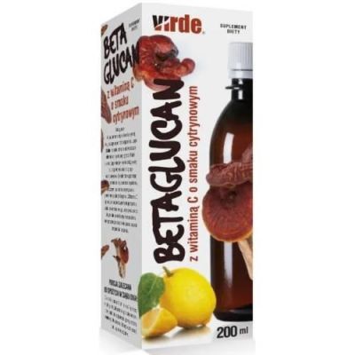 Virde Betaglucan z witaminą C o smaku cytrynowym - 200ml KRÓTKA DATA 31.10.2026